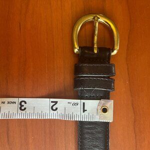 COACH black leather belt
